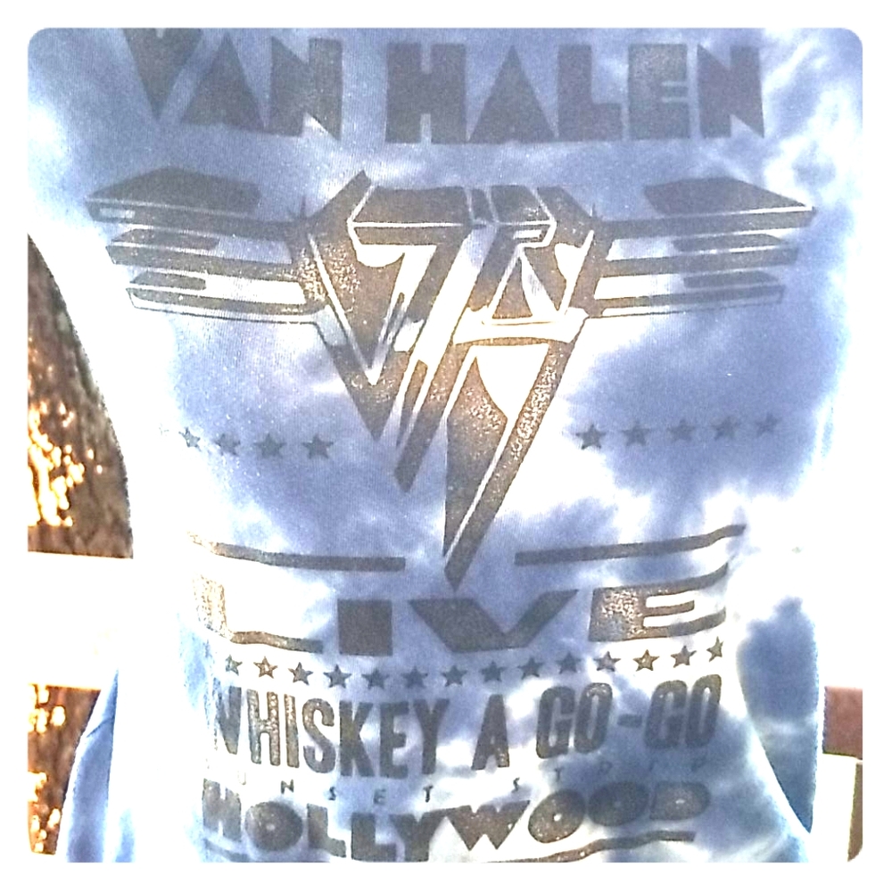 Van Halen distressed the dye concert tee